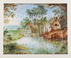 Brueghel- Paysage Avec Eau Et Barque