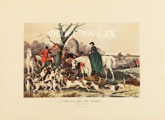 Fox hunting. The Death. 1854