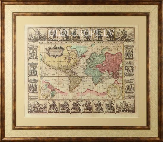 Nova Totius Terrarum Orbis Geographica Ac Hydrographica Tabula, Autore N I Piscator . . . 1652