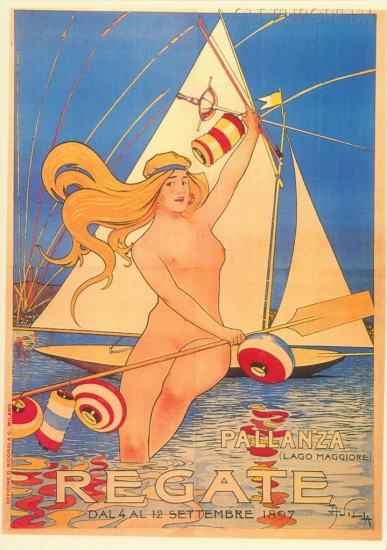 Pallanza (Lago Maggiore) Regate. 1897 