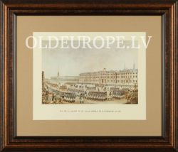 Vue de la parade et du palais Imperial de St. Peterburg an 1812