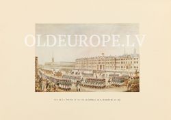 Vue de la parade et du palais Imperial de St. Peterburg an 1812